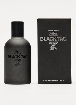 Парфумована вода для чоловіків zara black tag 100 ml (індиівдуальне упакування)