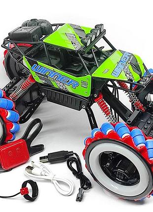 Машинка джип-дрифтер shantou "wheels" управление рукой 36 см 339-1b
