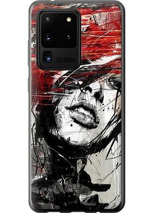 Чехол на samsung galaxy s20 ultra лицо девушки из силикона fch_0058089