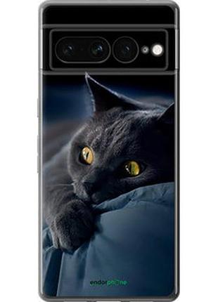 Чохол на google pixel 7 pro димчастий кіт "825u-3031-2448"