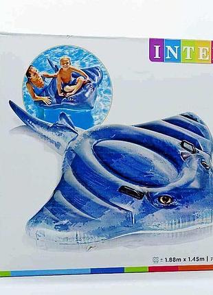 Надувний пліт intex "скат" 188×145 см з ручками, арт. 57550