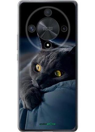 Чохол на huawei honor x9b 5g димчастий кіт "825u-3787-2448"