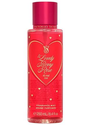 Парфюмированный спрей для тела victoria’s secret lovely berry rose mist 250 мл