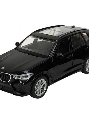 Игрушечная машинка автопром bmw x5m 1:32 — металлическая, свет и звук, инерционная, черная, арт. 68497-3