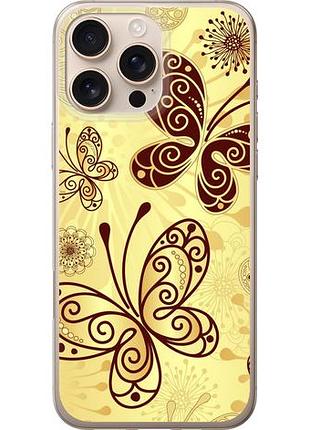 Чехол на iphone 16 pro max красивые бабочки из силикона fch_0146945
