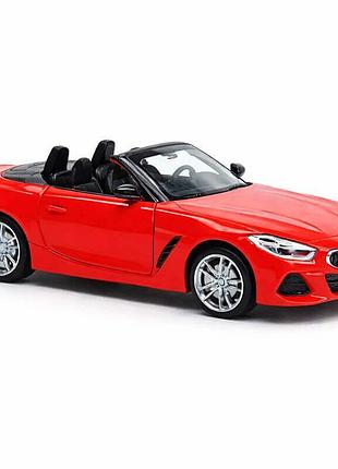 Машинка автопром bmw z4 m40i кабриолет 1:30, красная, металлическая, свет, звук, 14 см