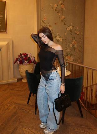 Топ лонгслив сетка 9