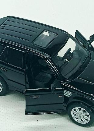 Машинка kinsmart «range rover sport» (12 см), чорна kt5312w-2