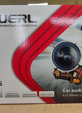 Акустична система gar audio system 6.5 (165) 2-way. component speaker.kuerl