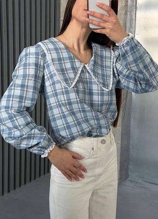 Блуза в клетку