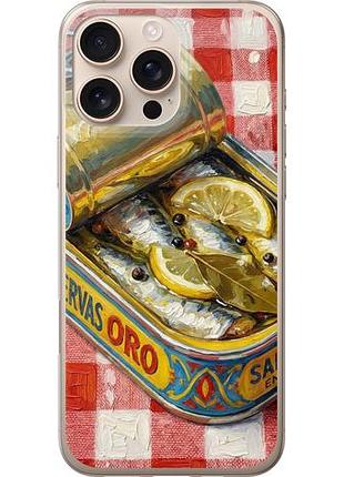 Чехол на iphone 16 pro max vintage sardine tin phone из силикона fch_0149488