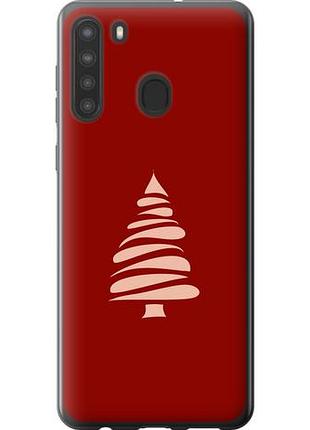 Чехол на samsung galaxy a21 новогодний 15 из силикона fch_0120027