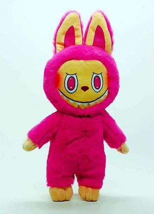 Мягкая игрушка лабубу labubu 32 см — розовый зайчик-монстрик из серии the monsters, арт. 00422-81/1