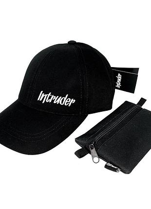 Кепка intruder мужская | женская черная брендовая + фирменный подарок