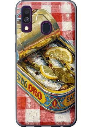 Чехол на samsung galaxy a40 2019 a405f vintage sardine tin phone из пластика fch_0148526