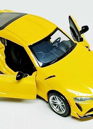 Машинка автопром "toyota gr supra" желтая 68417-1