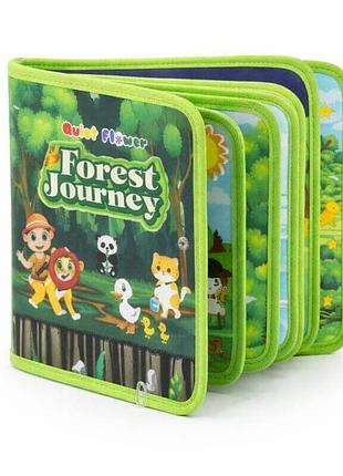 Фетрова м’яка розвивальна книжка-бізіборд forest journey c75324 для дітей від 1 року