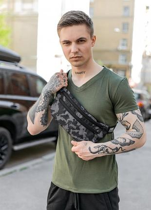 Бананка чоловіча | жіноча | дитяча intruder сірий камуфляж