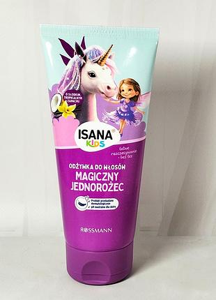 Детский кондиционер для волос isana kids магический единорог, 200 мл.