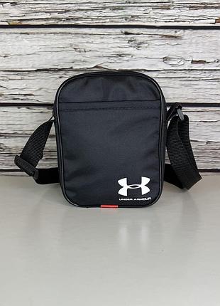 Барсетка under armour/ мужская спортивная сумка через плечо андер армор / сумка under armour черного цвета