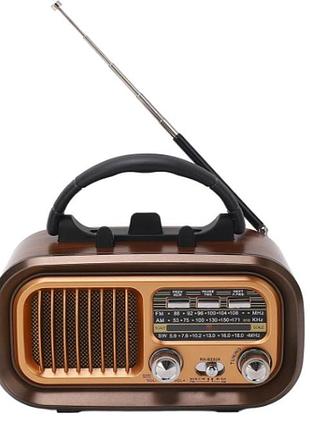 Радиоприемник nns ns-7771bt — портативный bluetooth fm/am аккумуляторный