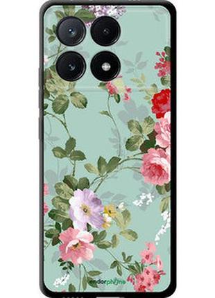 Чехол на xiaomi poco x6 pro цветочные обои 2 "862b-3497-2448"