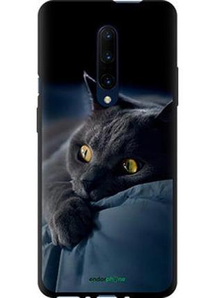 Чохол на oneplus 7 pro димчастий кіт "825b-1696-2448"