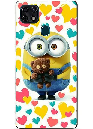 Чехол силиконовый бампер для zte blade 20 smart с рисунком миньон боб minion