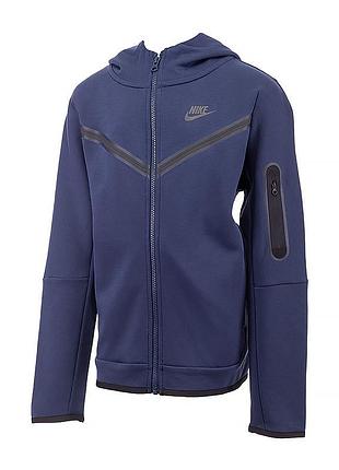 Дитяча стильна кофта найк оригінал nike b nsw tch flc fz cu9223-410
