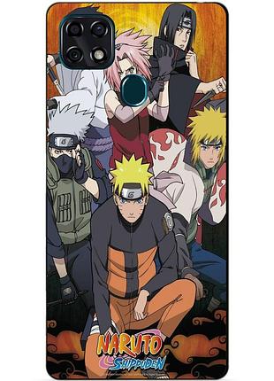 Чехол силиконовый бампер для zte blade 20 smart с рисунком naruto наруто аниме