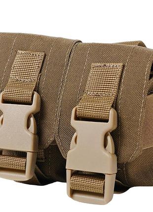 Тактический подсумок под 2 гранаты kiborg gu double mag pouch coyote