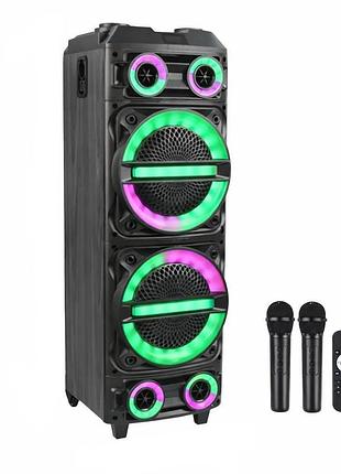 Портативна колонка bluetooth у формі валізи zqs — 8231 8" (95x36x35 см) 2x30 вт ( мікрофона) party speaker для дому та заходів