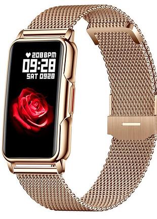 Женские умные часы smart mioband nano+ gold