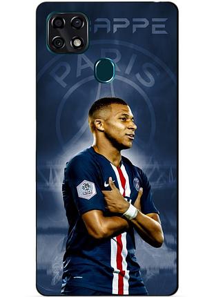 Силіконовий бампер чохол для zte blade 20 smart з малюнком мбаппе псж mbappe