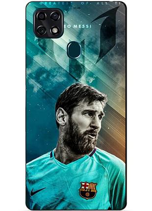 Силіконовий чохол бампер для zte blade 20 smart з малюнком leo messi мессі