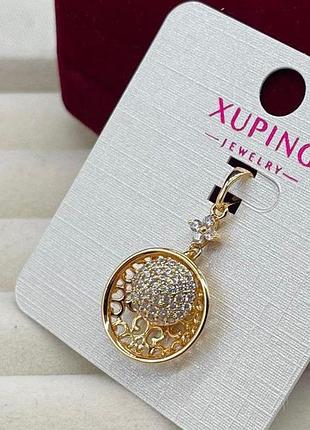 Підвіска з камінцями xuping гіпоалергенні жіночі прикраси під золото круглий кулон підвіска для жінок