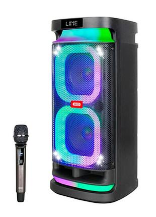 Портативная колонка беспроводная xo f58 bluetooth радиомикрофон с пультом usb tws с караоке 40 вт черный