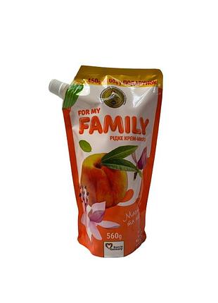 Крем-мило рідке for my family "магнолія та персик" 560 г