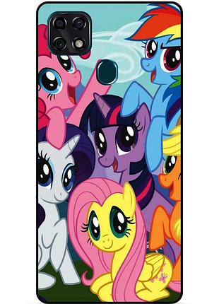 Чехол силиконовый бампер для zte blade 20 smart с рисунком мой маленький пони my little pony