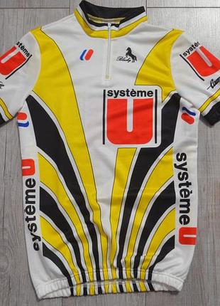 Вінтажна чоловіча велофутболка blacky campagnolo / m-l розмір