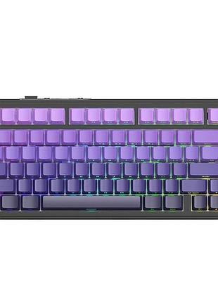 Attack shark x85 hot-swap 75% беспроводная механическая клавиатура bt/2.4g/type-c violet gradient