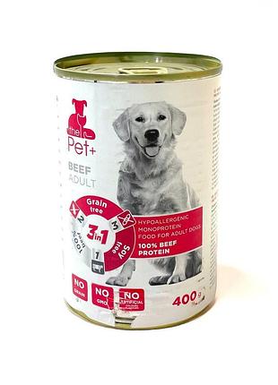 Консерва для взрослых собак всех пород thepet+ со вкусом говядины