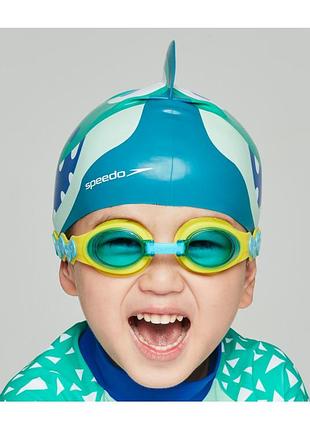 Дитяча шапочка для плавання спеедо speedo оригінал croc prt character cap iu зелений діт osfm 8-12240d680