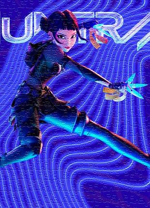 Фотопазл 29*20 см, (а4) 120 элементов "zoey. huntrix. k-pop demon hunters"