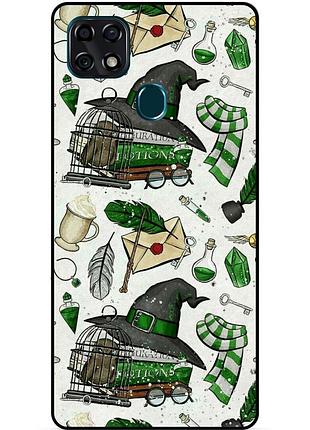 Чехол силиконовый бампер для zte blade 20 smart с картинкой слизерин slytherin гарри поттер harry potter