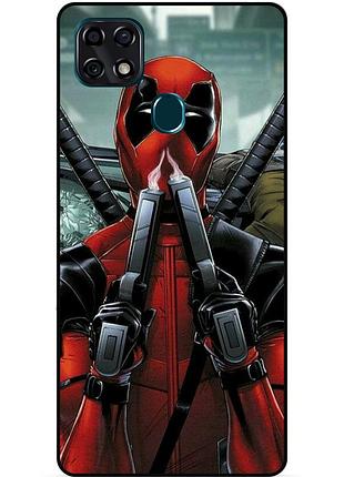 Силіконовий бампер чохол для zte blade 20 smart з малюнком дедпул deadpool