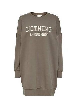 Толстовка onldora life know/nothing l/s box swt 15246770-walnut-print:nothing only l бежевий 15246770-walnut-print:not