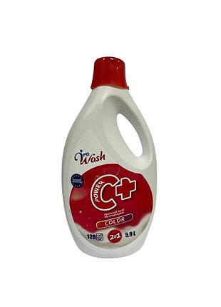 Гель для стирки ira wash c+ для цветного белья с ополаскивателем 5,9 л