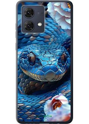 Чехол на motorola moto g84 blue snake "6079u-3344-2448"