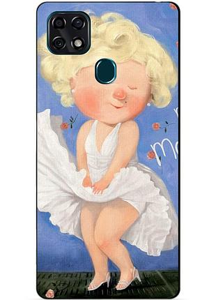 Чехол силиконовый бампер для zte blade 20 smart с рисунком мэрилин монро гапчинская marilyn monroe